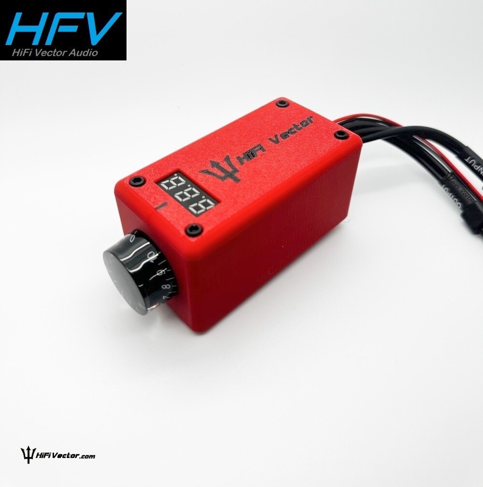 RED Subwoofer amplifier RCA level Remote Bass Knob control with VOLTMETER