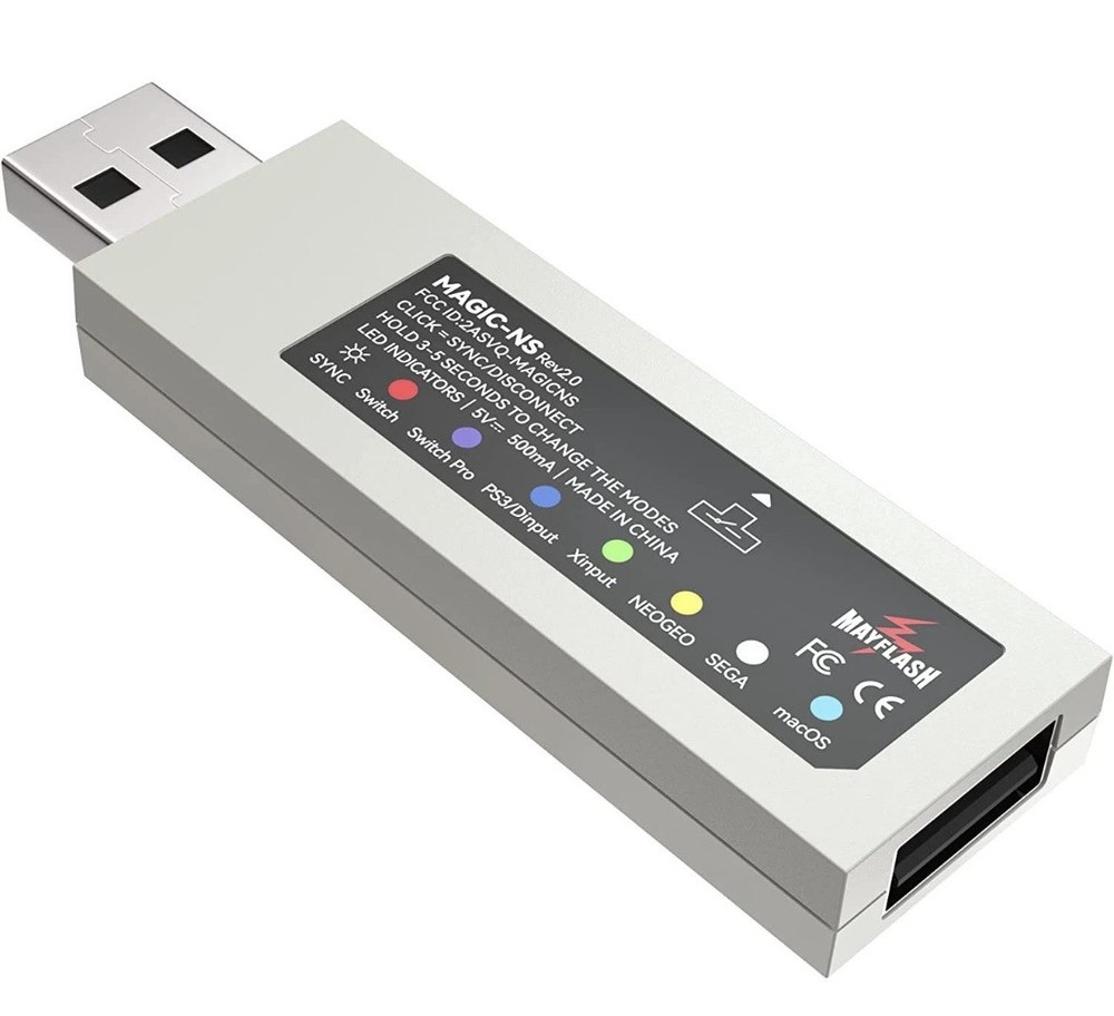 MAYFLASH Magic NS Wireless Bluetooth Controller Adapter for Switch, PS4,PS3，Xbox