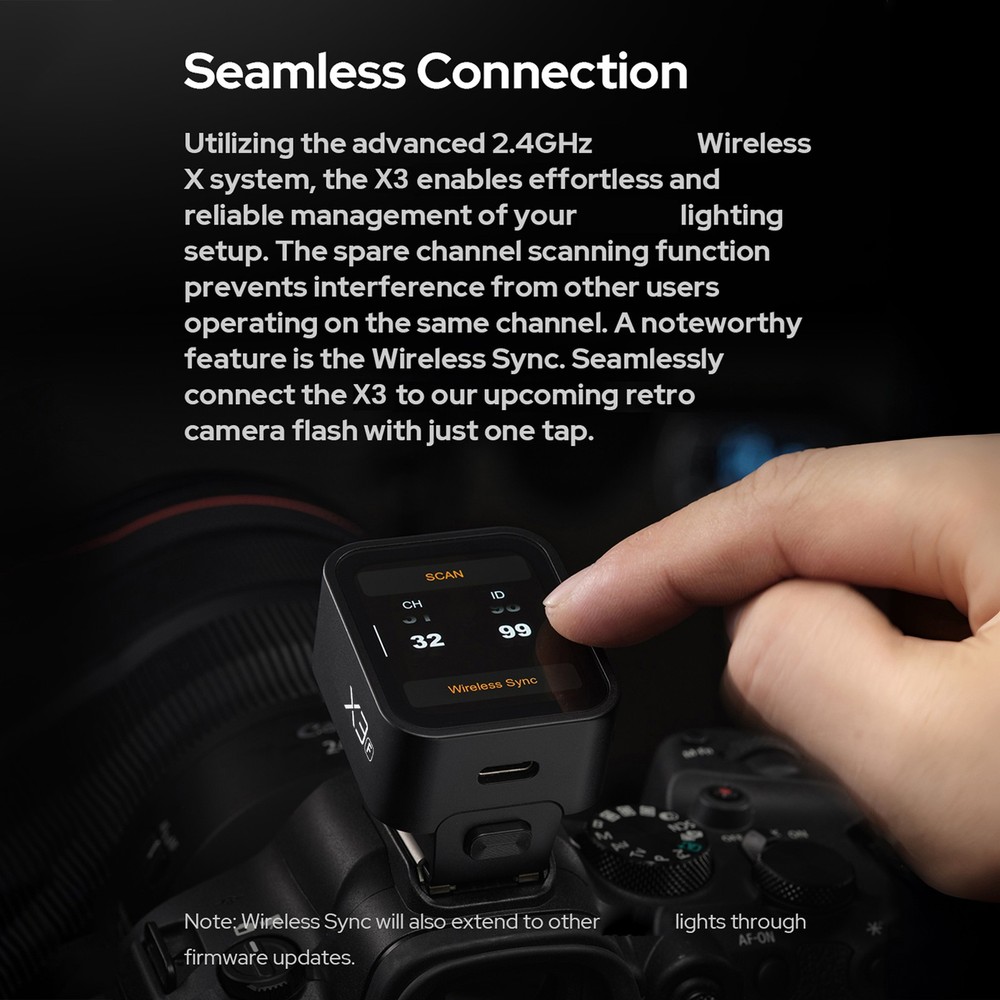 Godox X3S Wireless Flash Trigger AutoFlash OLED Touchscreen For Camera DDMK