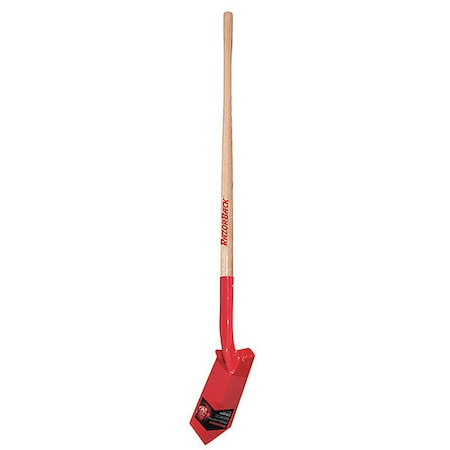 Razor-Back 47025 Trenching Shovel, 13 Ga Steel Blade, Forward Turn Step, 48 In