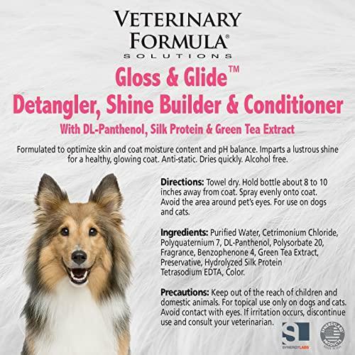 Veterinary Formula Solutions Gloss & Glide Detangler, Shine Builder, Conditioner