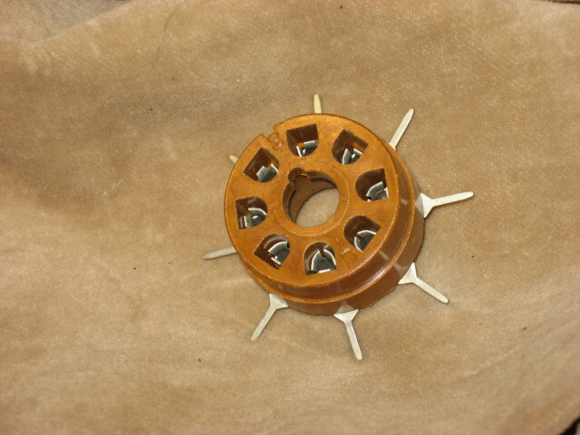 Octal Tube Socket, PC Mount,