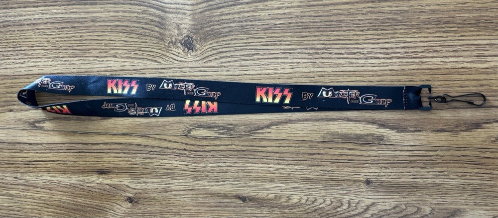 KISS by Monster Golf Black Lanyard