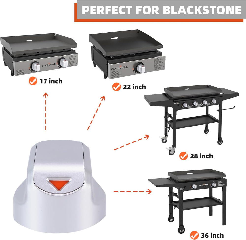 Gas Grill Control Knobs 4 Pack D Shaft BBQ Stove Oven Range Burner Replacement