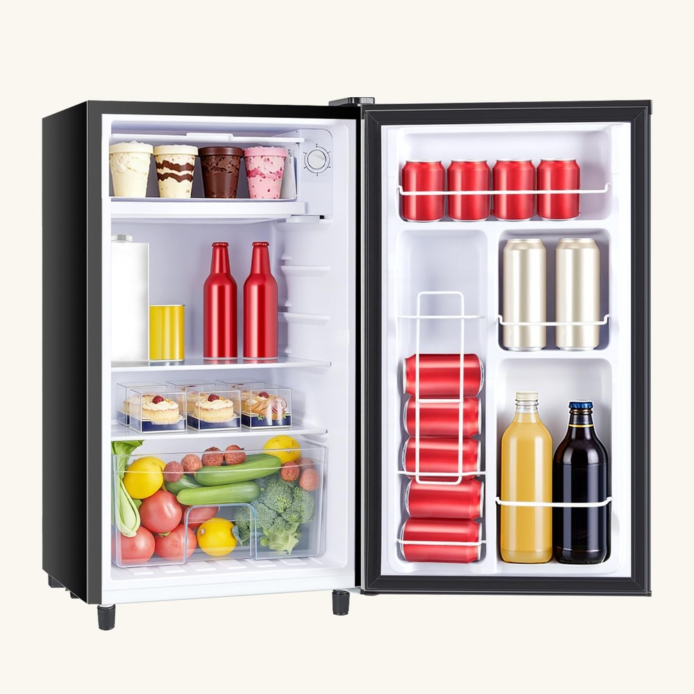 Mini Fridge with Freezer, 3.2 Cu.Ft Mini Refrigerators, Small Beverage Fridge...