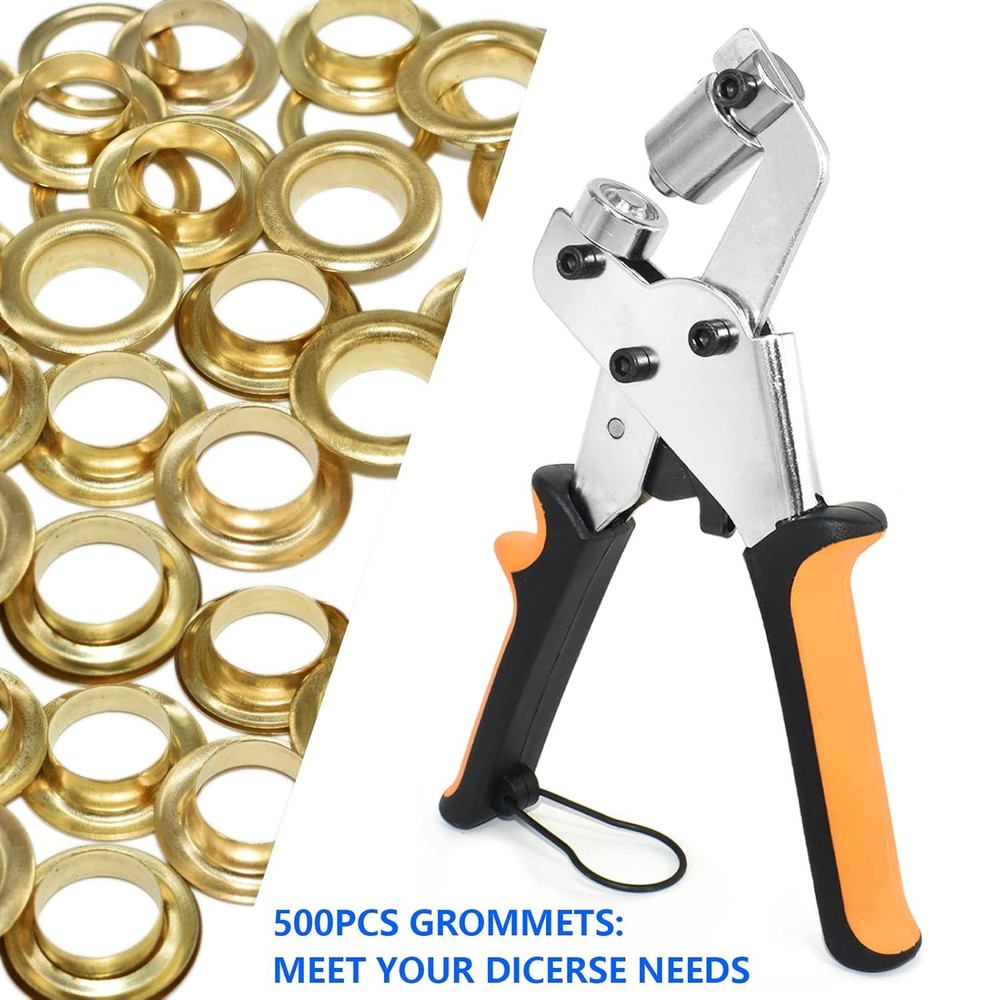 Heavy Duty Grommet Tool Kit with Eyelets