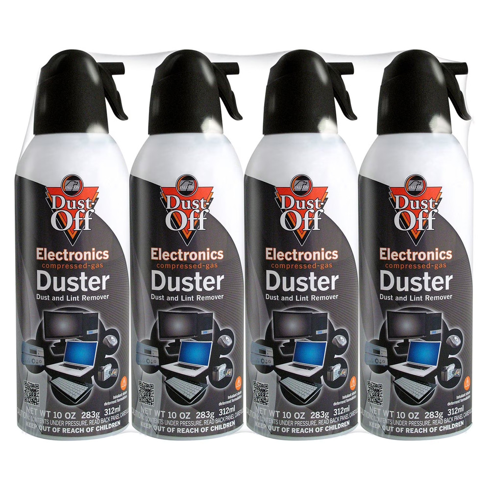 Falcon Dust-Off Compressed Gas Duster 10 oz. 4 Pack – Electronics Cleaner.