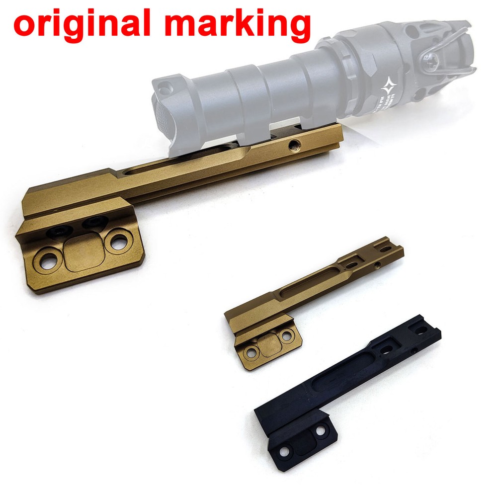 Picatinny 20mm Rail MLOK Keymod Rail Mount Offset Adaptive Long Bar Light Mount