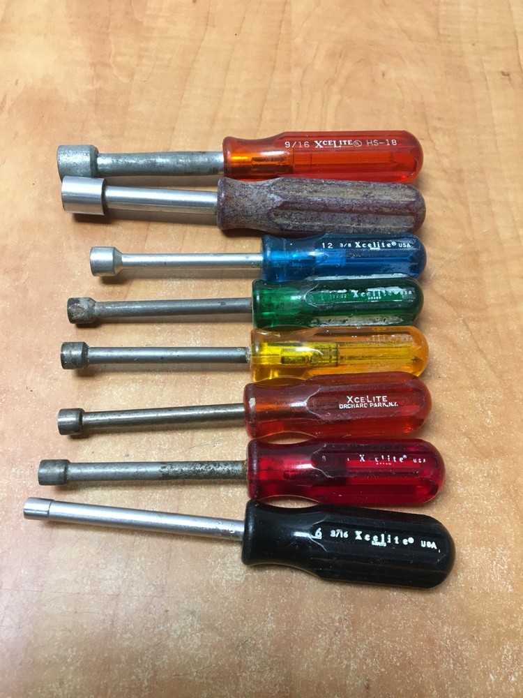 Xcelite Nut Drivers 8pc Set 3/16 To 9/16