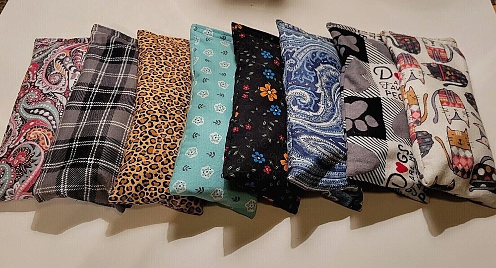 Rice Heating Pad, Microwave Hot or Cold Therapy Bag, Small 10"x4", 20+ Patterns