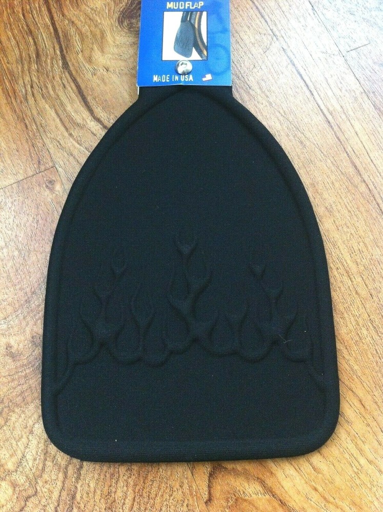 Custom Bicycle Mud Flap Flame Black Bikes