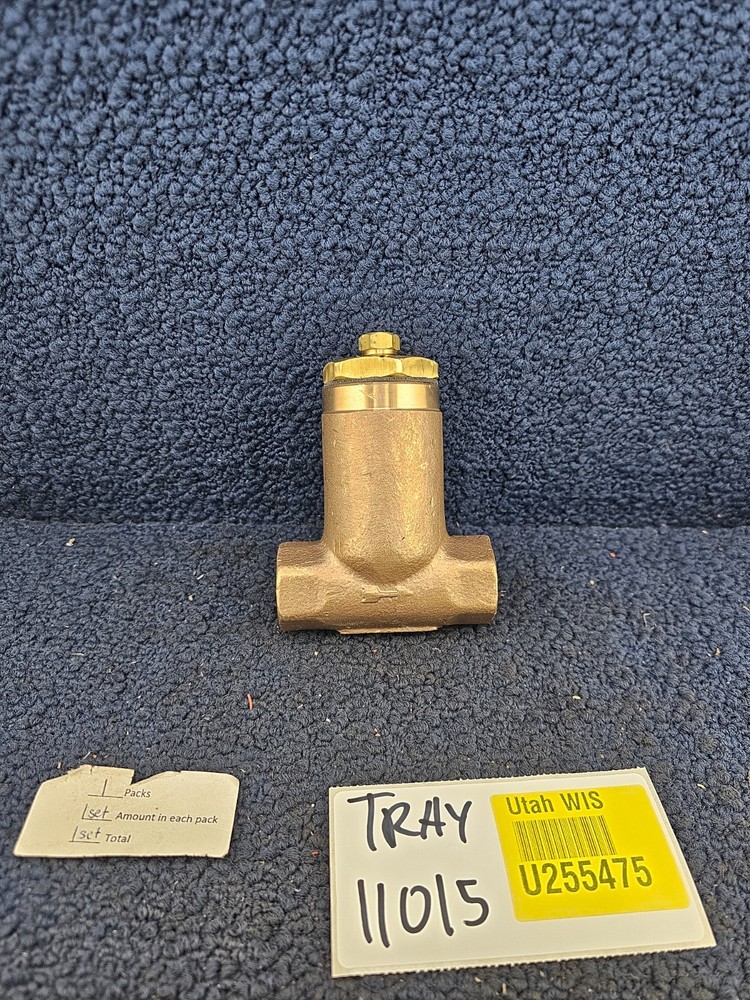 Spraying Systems T-Style Solid Brass Liquid Line Strainer, 1/2 TW
