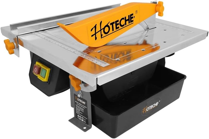 Professional 7-Inch Tile Cutter - Adjustable Depth & Bevel Cuts for Precision