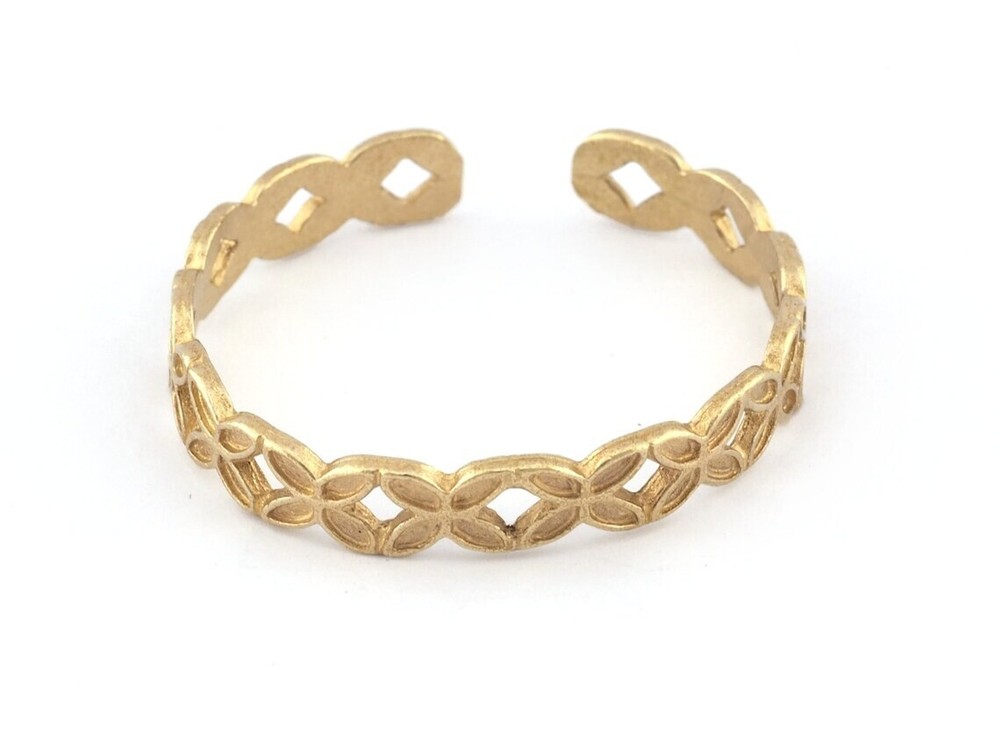 Butterflies Ring Adjustable Raw Brass (27mm minimum inner size) 5113