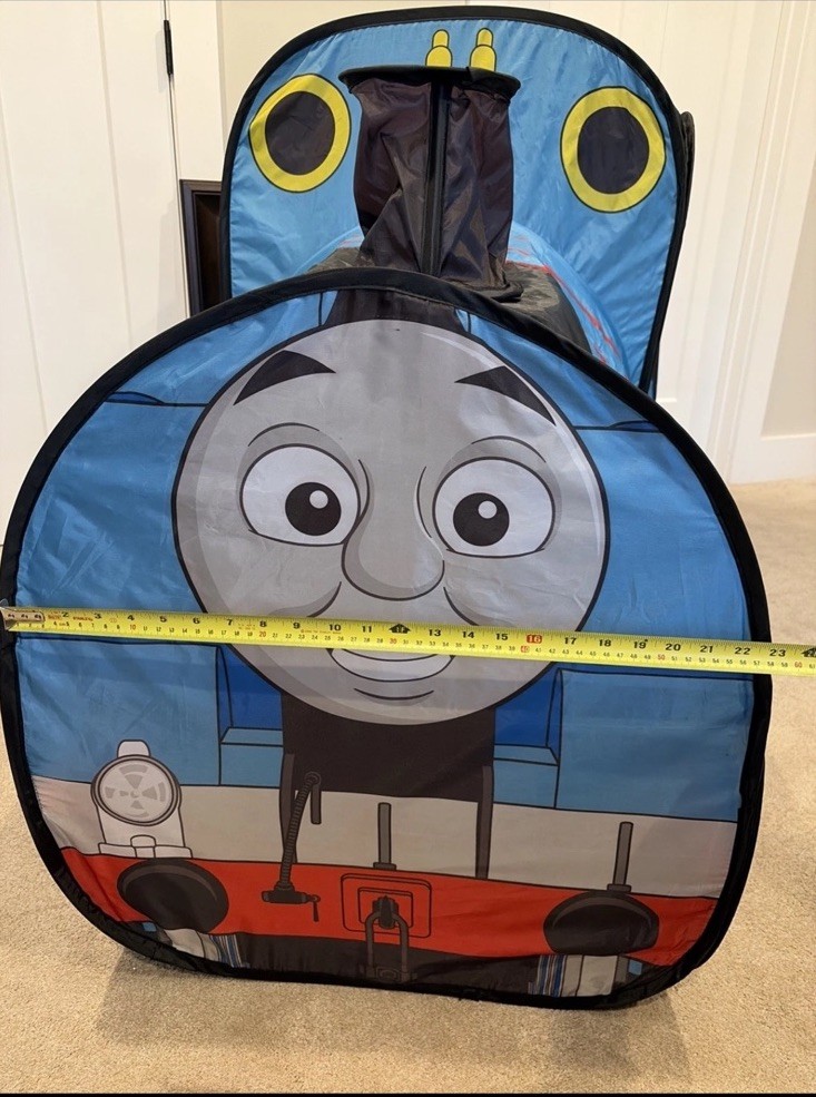 Thomas The Train Pop Up Tent- Indoor Play Tent- For Toddlers- Excellent Cond