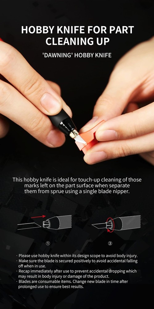 DSPIAE Departure Tool Combo Set – Precision Hobby Tools for Model Building,...