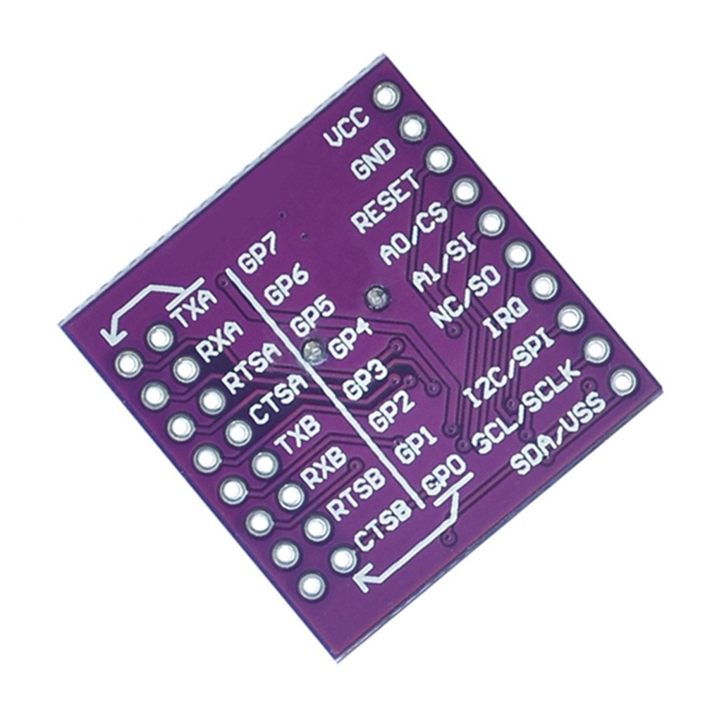 MCU-752 SC16IS752 I2C/SPI Bus Interface to Dual Channel UART Conversion Module