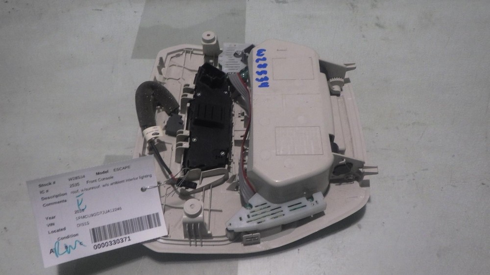 18 FORD ESCAPE Front Console roof