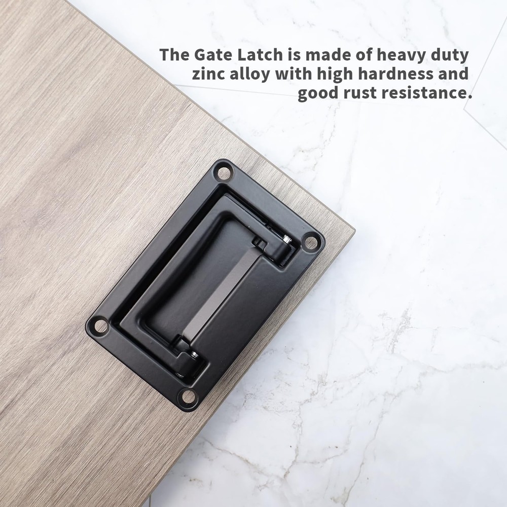 Recessed Pull Handles Hatches Pull Handle with Mount Screws Black Toolbox Rec...