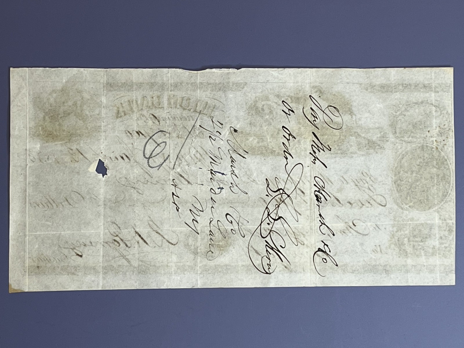 Pre Civil War 1853 ILION BANK HERKIMER COUNTY NEW YORK CHECK L L Merry Grocer