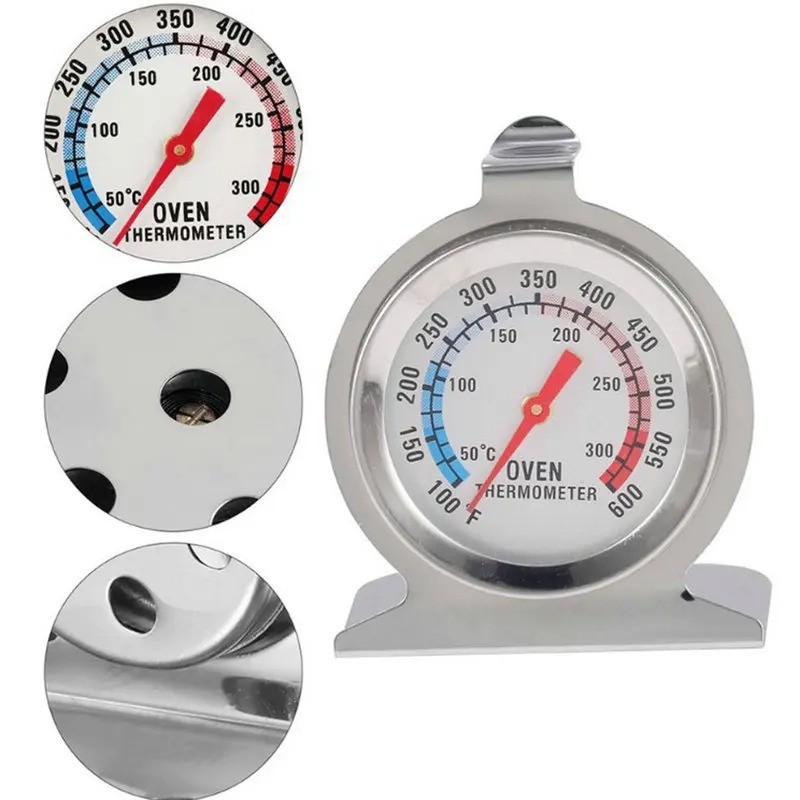 Oven Thermometer Stainless Steel Classic Stand Up Food Meat Temperature Gauge5-1