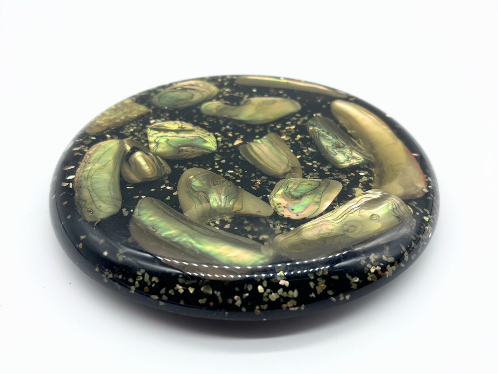 Abalone Shell Lucite Trivet
