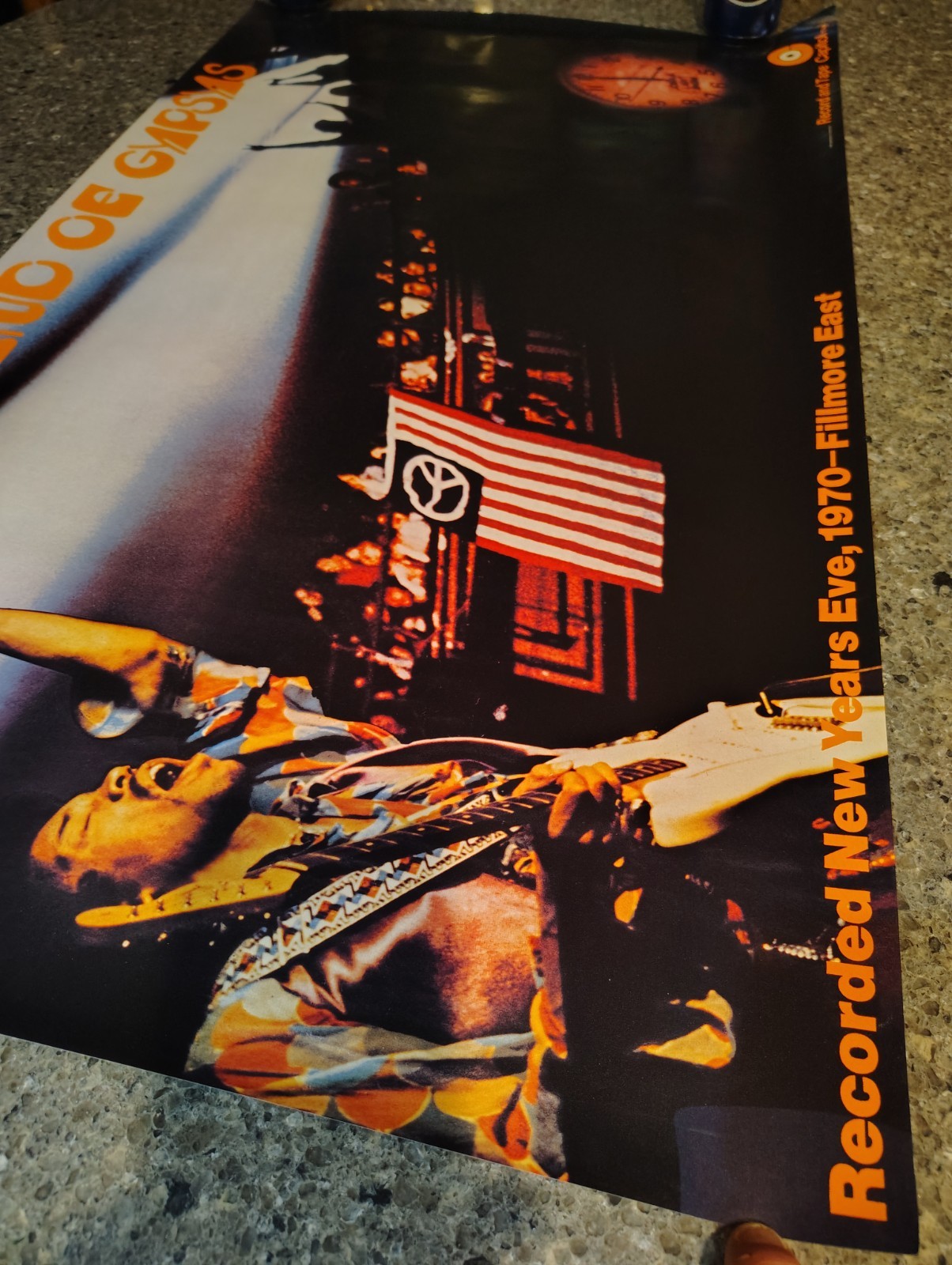 JIMI HENDRIX BAND OF GYPSYS New Years Eve 1970 Fillmore East PROMO POSTER 1995