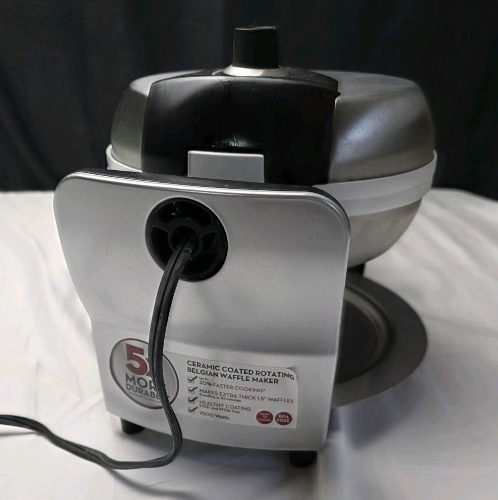 Bialetti Ceramic Coated Rotating Belgian Waffle Maker WORKS - Model TSK-2901BW