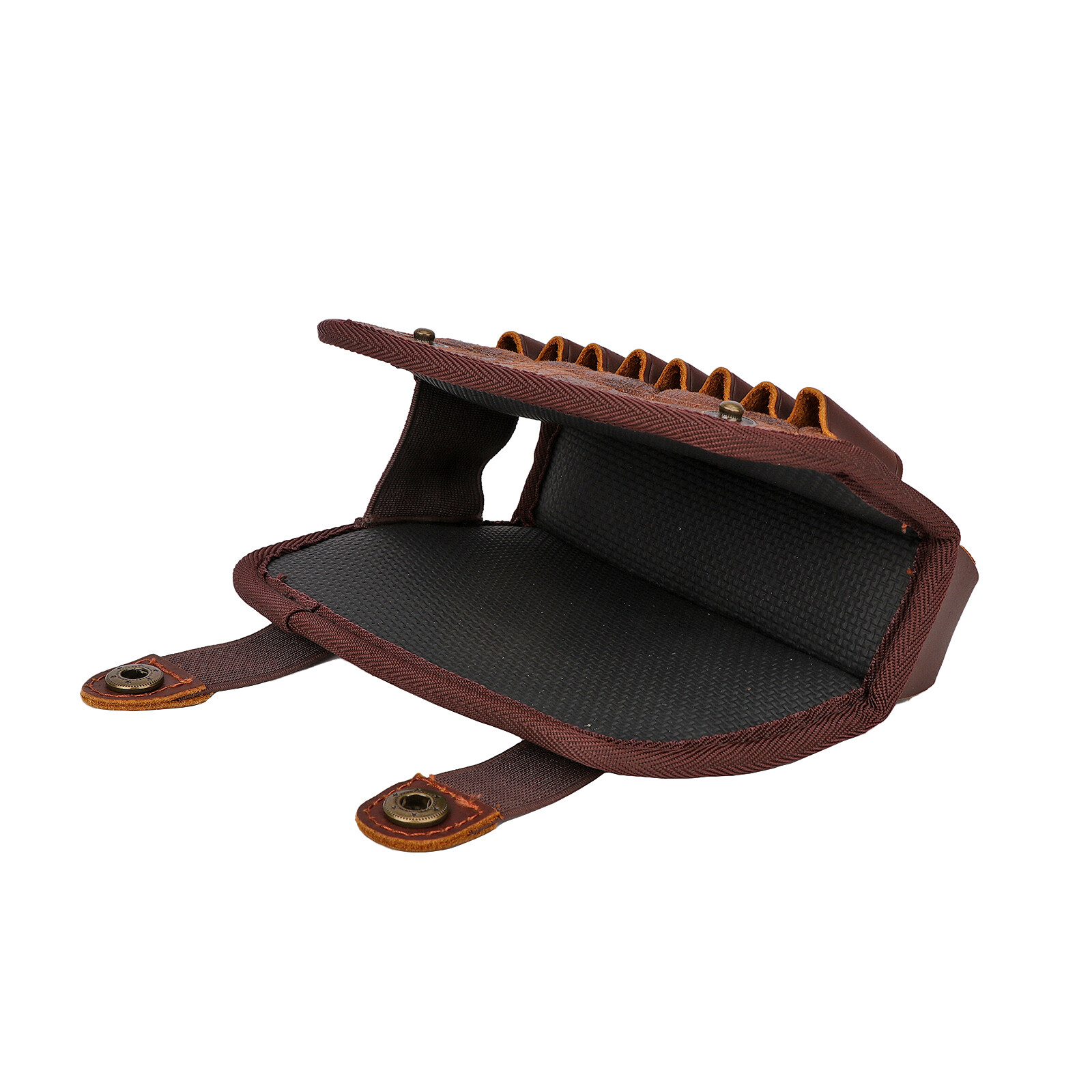 TOURBON PU Leather Rifle Buttstock Cover Padded Cheek Riser Rest Ammo Holder US