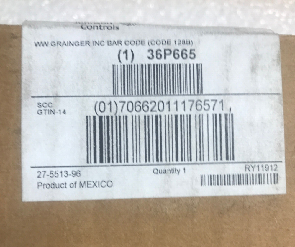 JOHNSON CONTROLS 36P665 WALL MOUNT TEMPERATURE SENSOR *NIB*