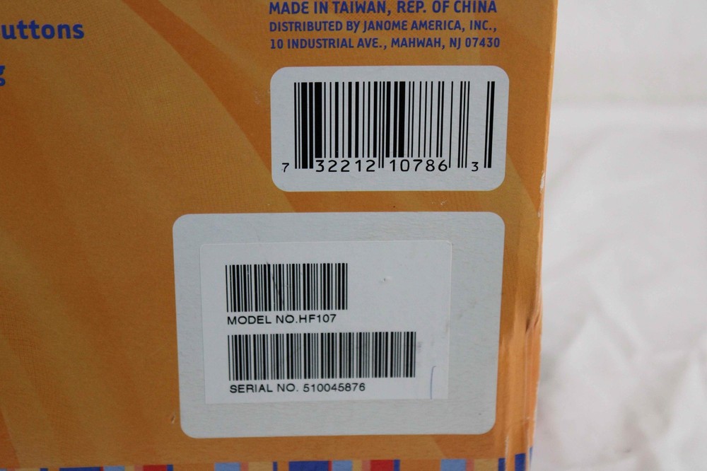 Janome HF107 Sewing Machine Compact Lightweight