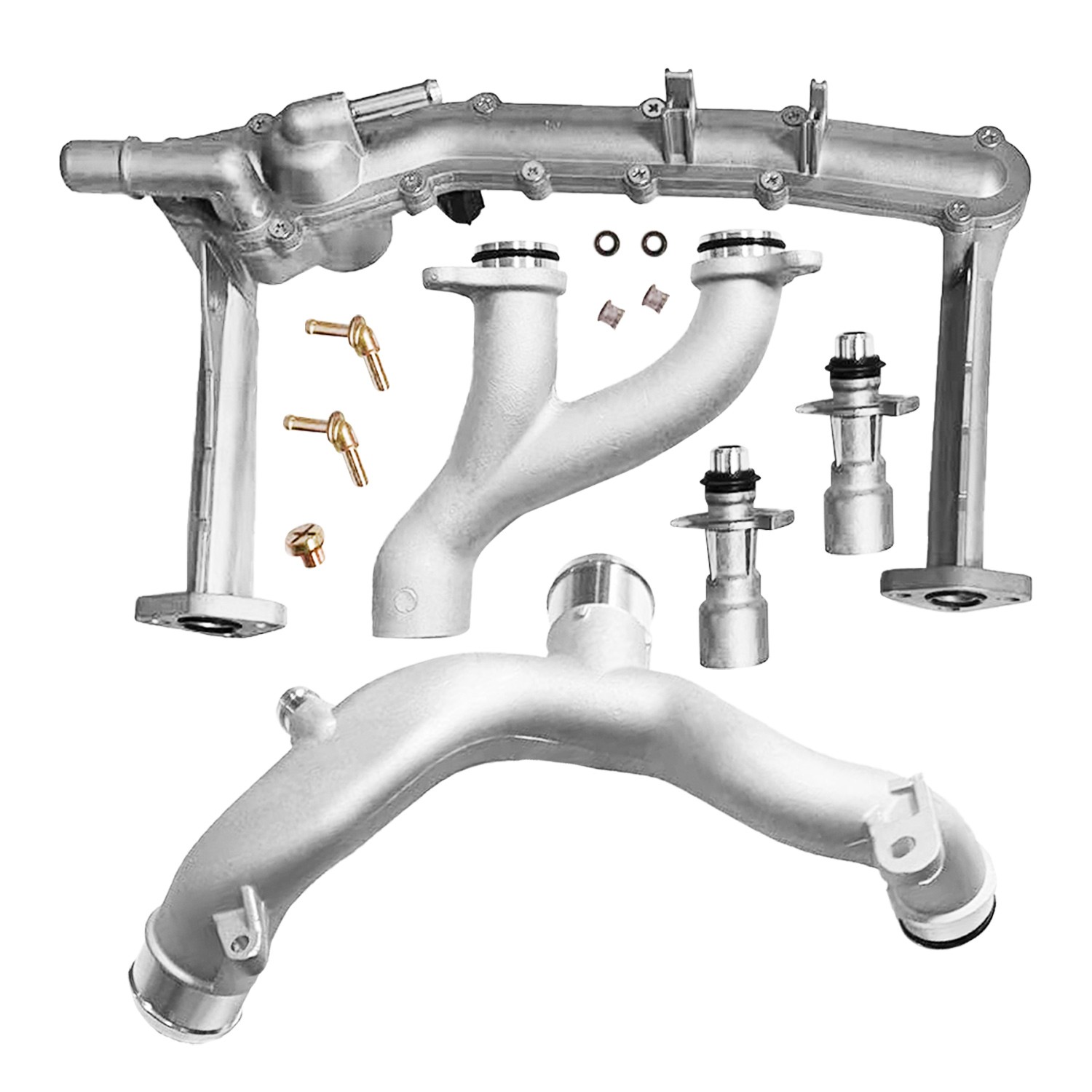 Upgraded Metal Coolant Water Pipe System Kit For Land Rover Jaguar 3.0 V6 5.0 V8