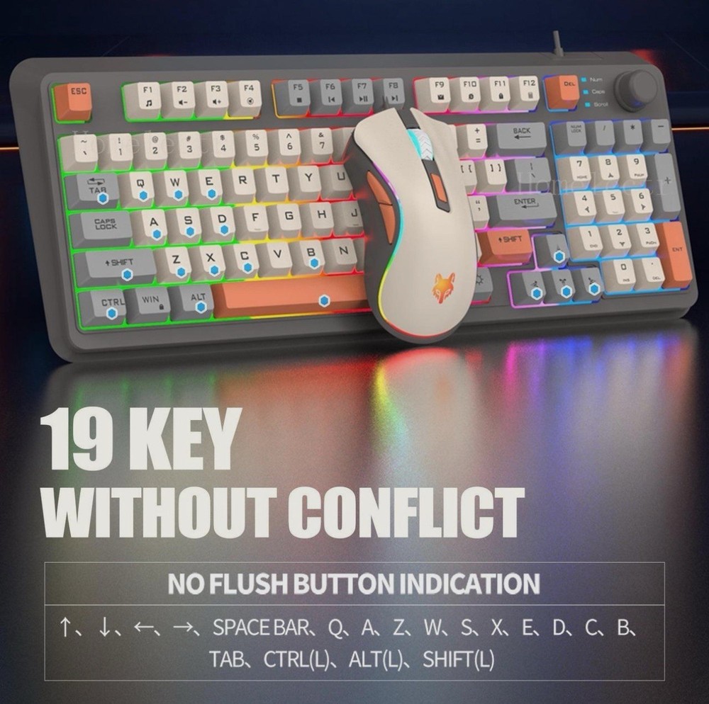 Wired Keyboard And Mouse Combo