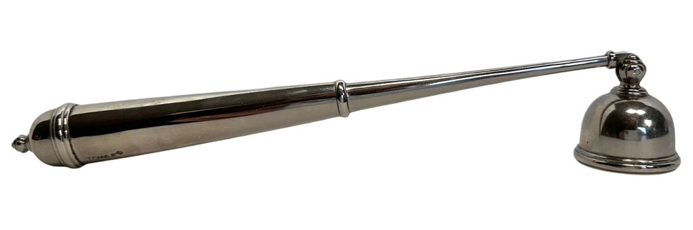 2000 TOWLE Silverplate Copenhagen Pattern Candle Snuffer Glossy Finish 10.5"