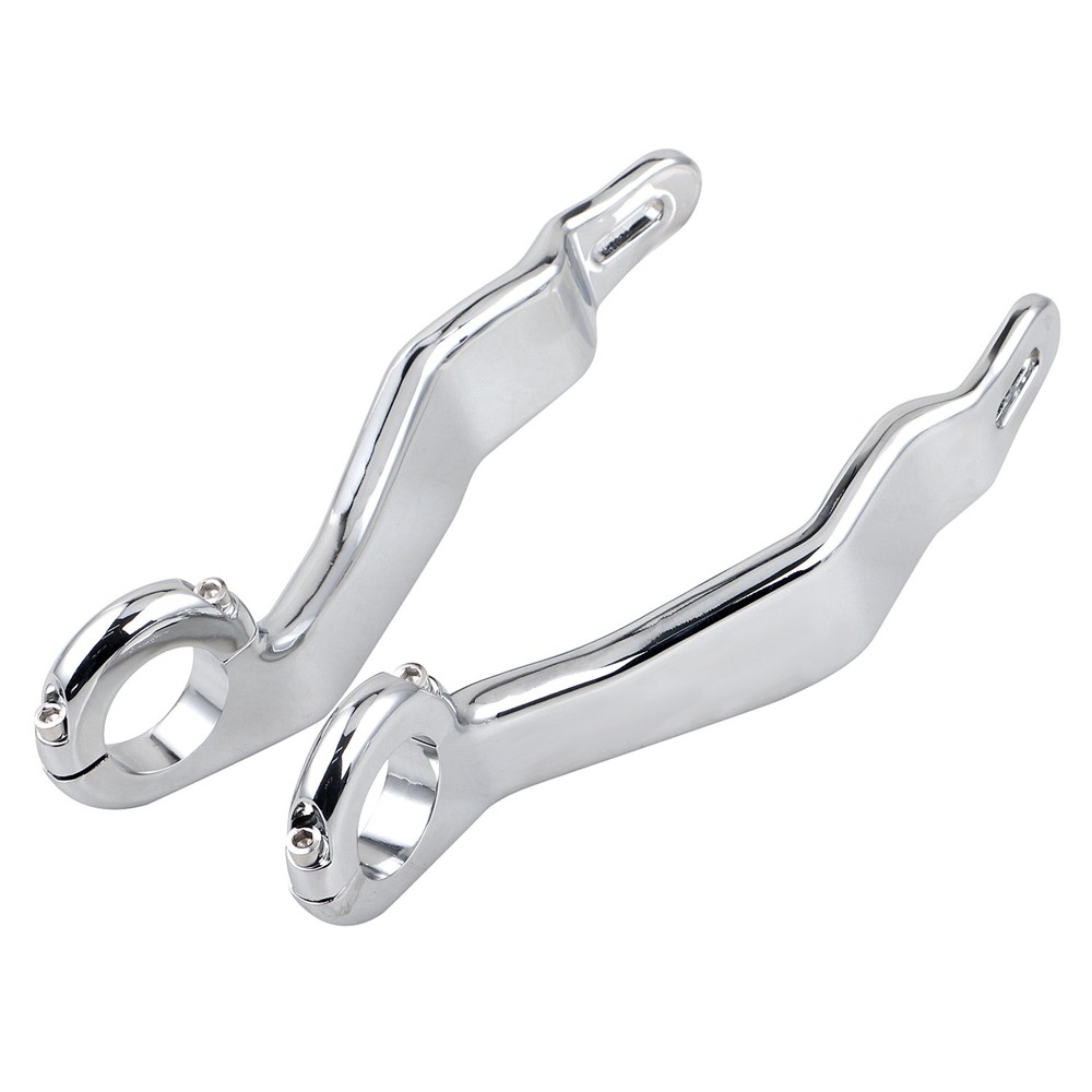 Left Right Front Chrome Fairing Support Bracket Mount Kit For Harley Road Glide