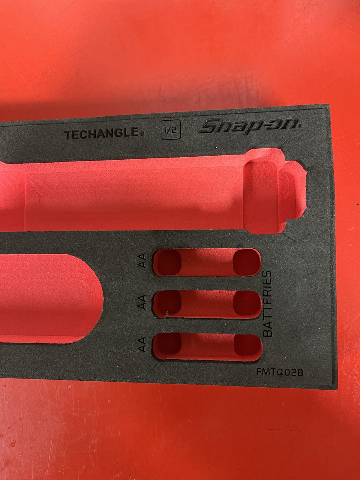 SNAP ON Tools USA NEW Red 2pc Digital Torque Wrench Foam Organizer Only