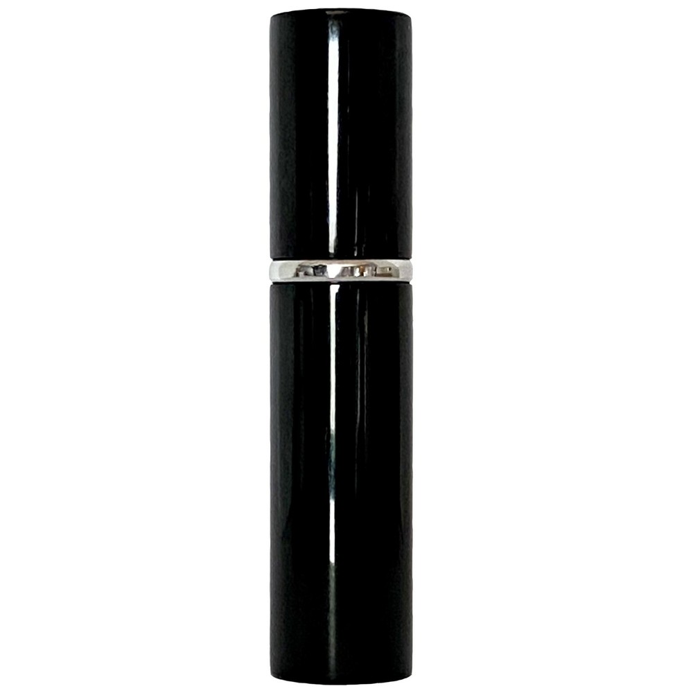 6ml 0.20oz empty perfume spray glass bottles silver atomizer black casing