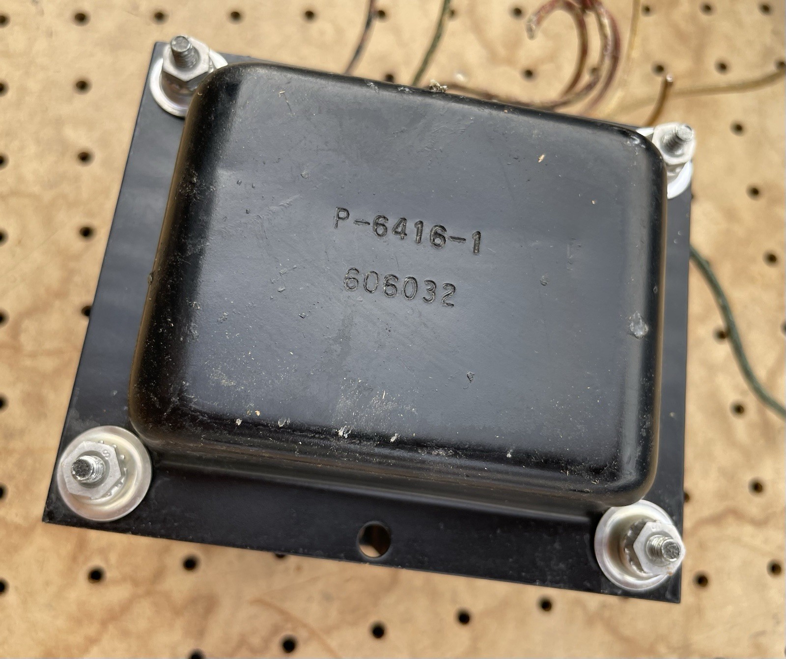 1960 Lowrey Holiday Woodward-Schumacher Vacuum Power Transformer P-6416 6V6