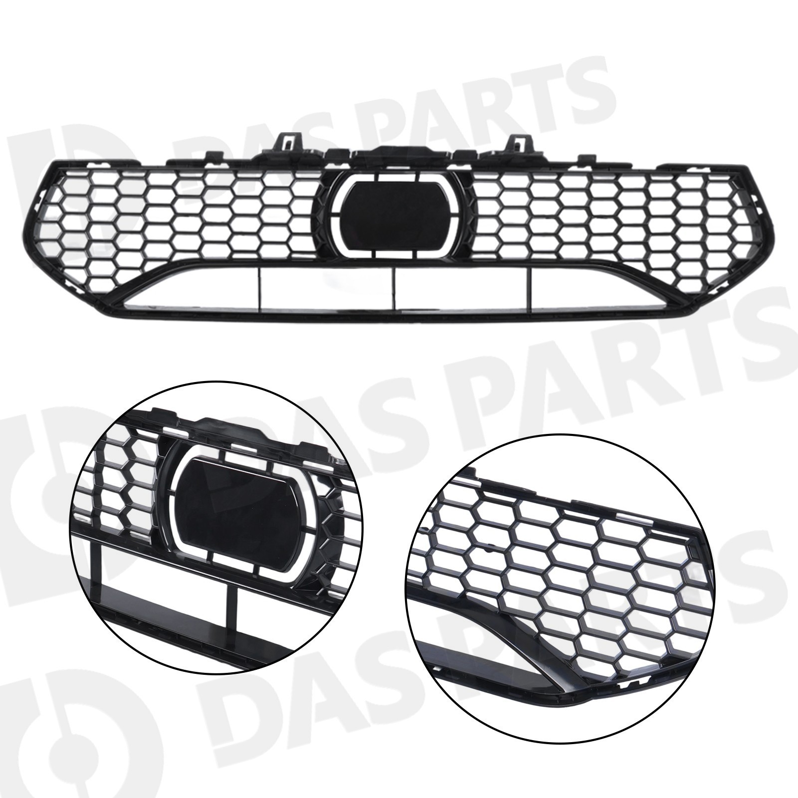 To M5 Style Front Bumper Grille Set w/Sensor Hole For 2017-2019 BMW 5 Series G30