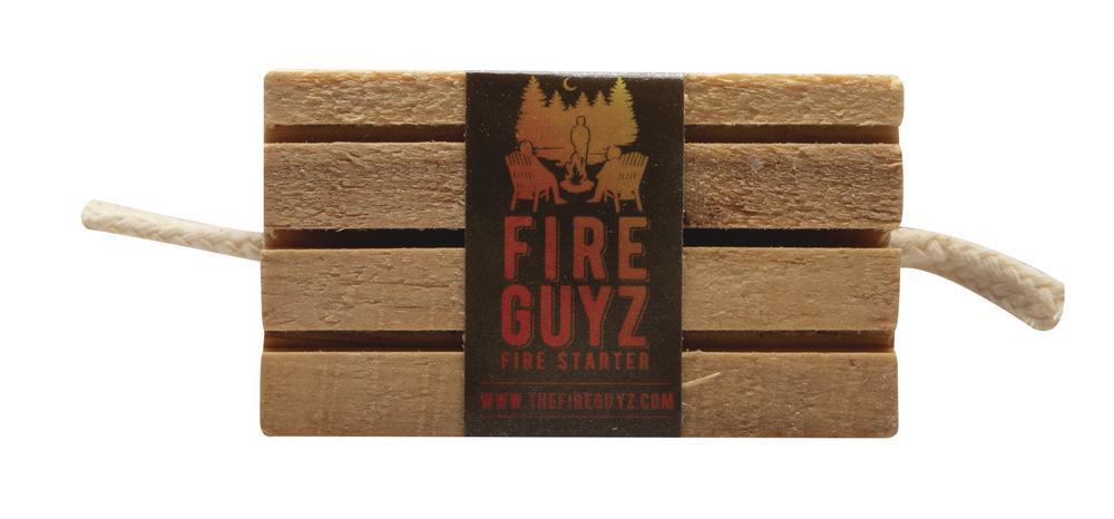 SINGLE Fire Guyz Fire Starter Campfire Fireplace Cooking All Natural Survival