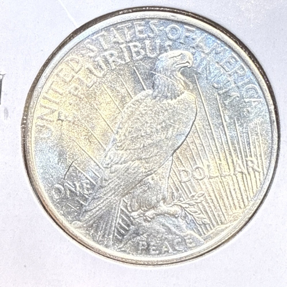 1924 Lamination Error $1 Peace Silver Dollar