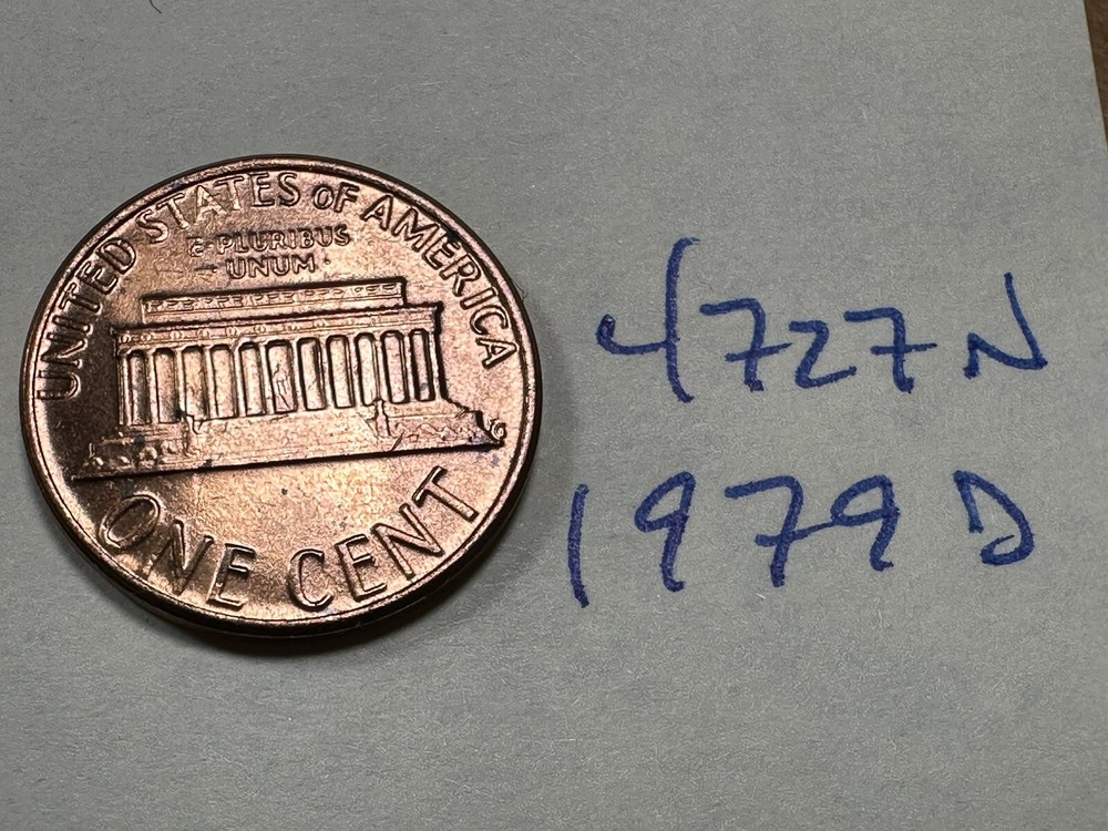 1979 D Lincoln Memorial Cent 4727N