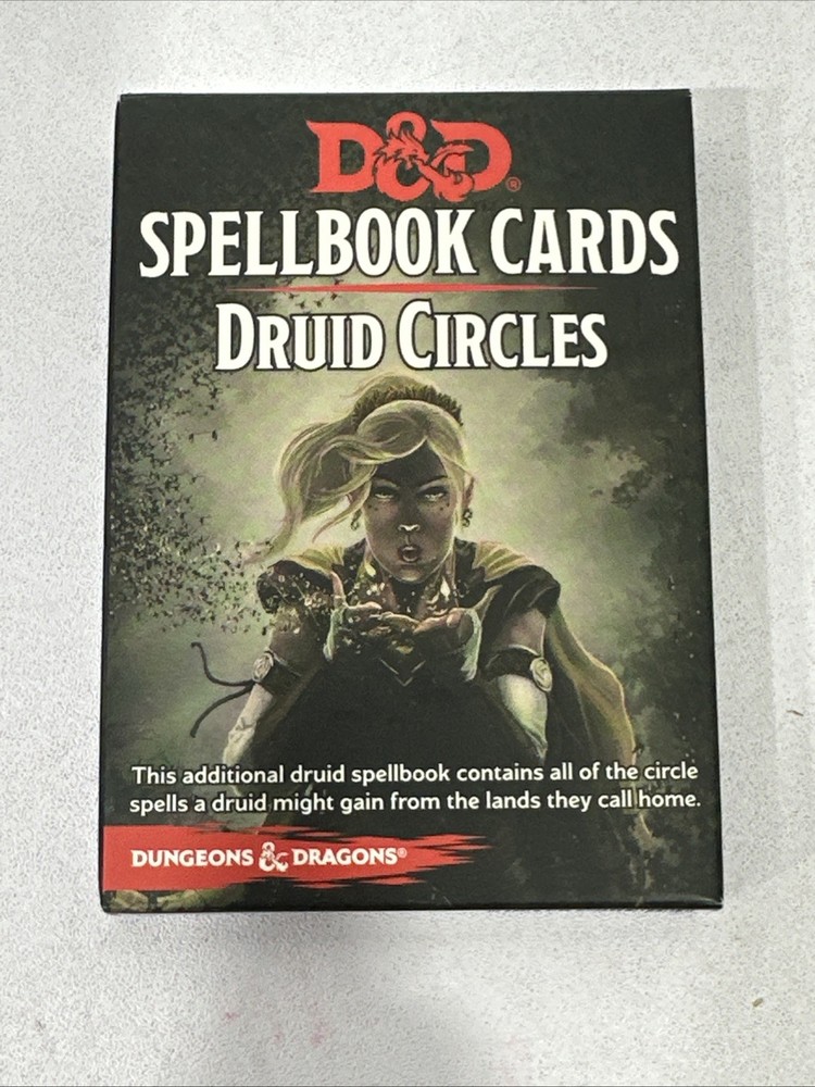D&D Spellbook Cards Druid Circles Complete