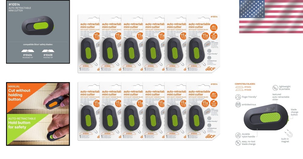 Safe Ceramic Auto-Retractable Box Cutter