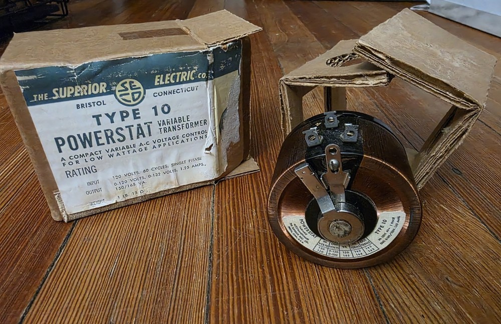 NOS Superior Electric Powerstat Type 10 Variac Variable Transformer Open Box
