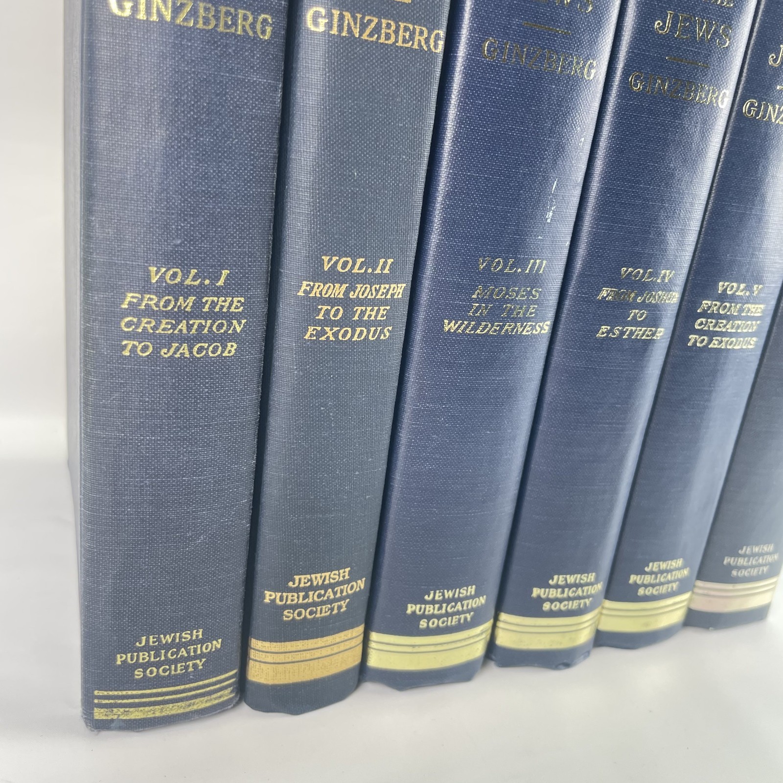 The Legends of the Jews 1-6 Volume HARDCOVER SET Ginzberg (Missing 7) *Read