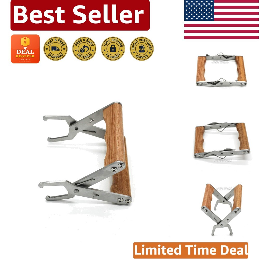Professional Grade Bee Frame Grip Tool - Stainless Steel with Comfortable Handle