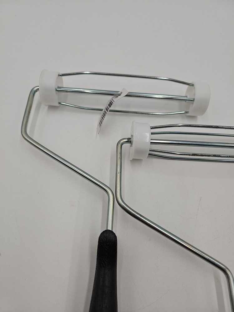 2 Pack Mini Roller Frame, 7 in L, Plastic Handle, Threaded Handle