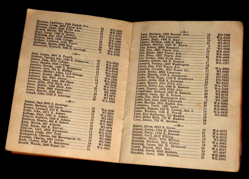 1951 Daggett Junior High School Student Directory