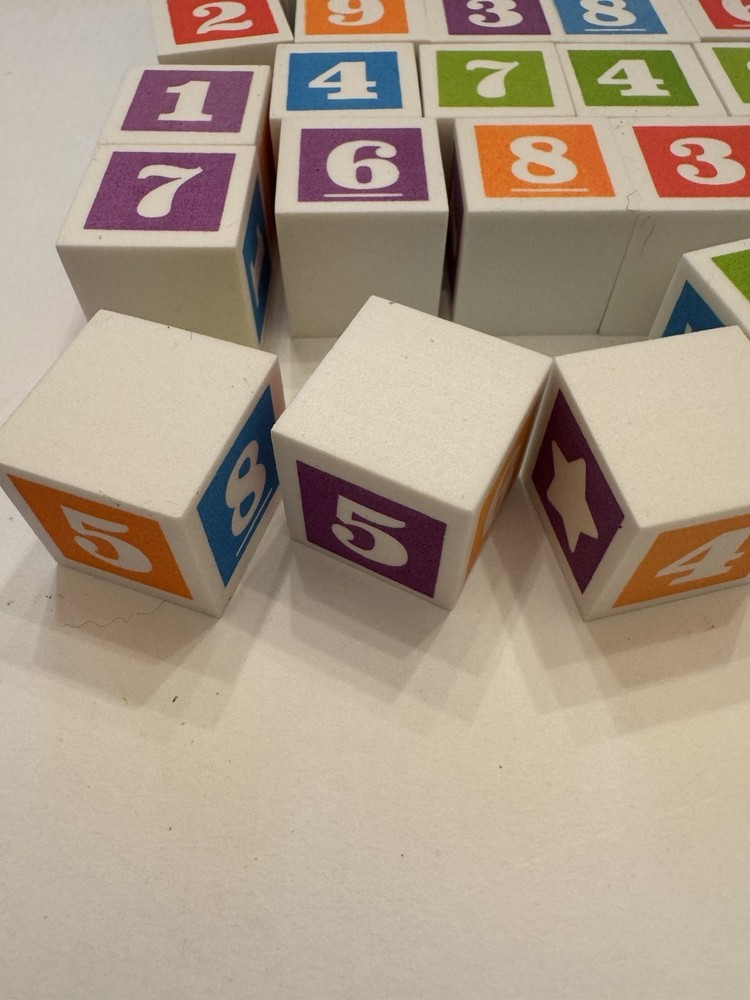 Learning Resource Math Game 10 To Top Foam Cube Addition Age 5+ Learning Fun EUC